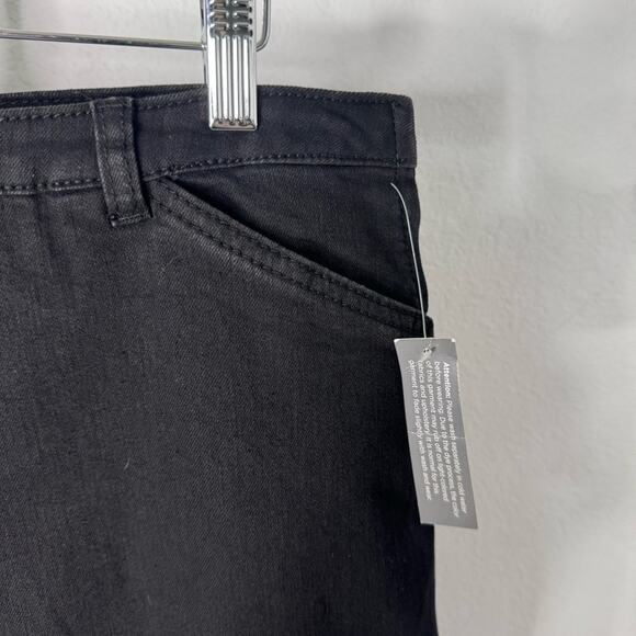 New Denim Midi Skirt Black - Picture 3 of 7